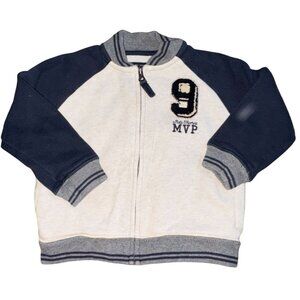 OshKosh B'Gosh Soft Shell  Sweatshirt Style Varsity Jacket-24 Months-GUC